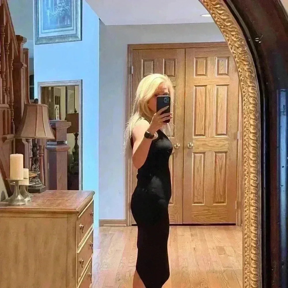 T Alexander Wang Women's Sleeveless Asymmetrical Hem Maxi Dress Black Size S. - Picture 11 of 11